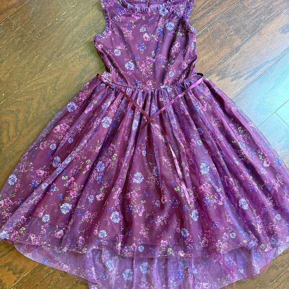 Zenzi Girls High-Low Floral Dress - Picture 1 of 1